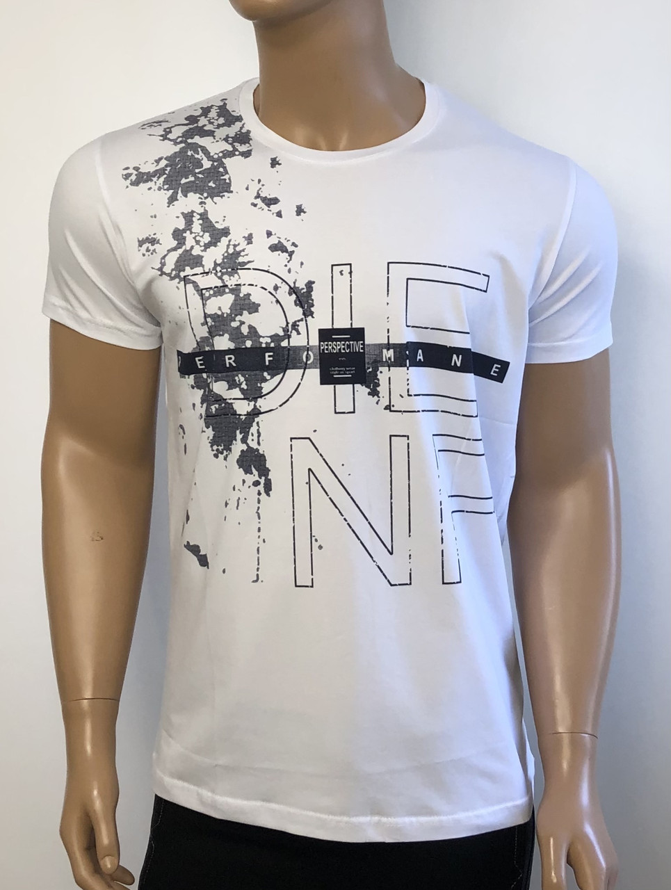 Футболка мужская, BK ELVIS, молодежная, стильная, белого цвета,большого ...
