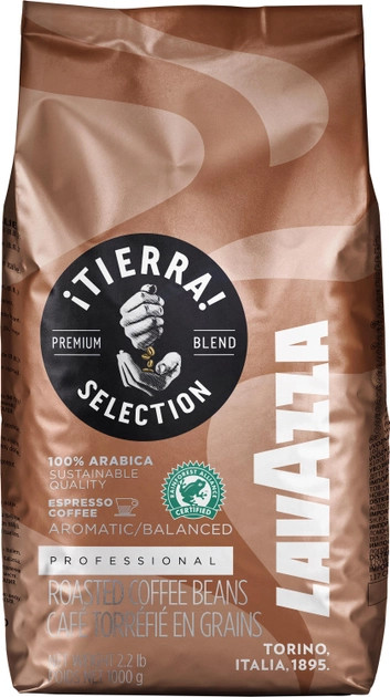 Кава в зернах "Lavazza TIERRA Selection" 1 кг Польща
