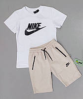 Стильные комплекты для подростка, модный спортивный костюм на лето мальчик, футболки летние найк на 9-14 лет