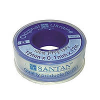 Фум лента Santan синяя 12 мм*0,1 мм*12 м TR, код: 8226849