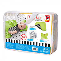 Дитячий постільний комплект Bed Set Newborn МС 110512-08 подушка + ковдра + простирадло артикул 4189014