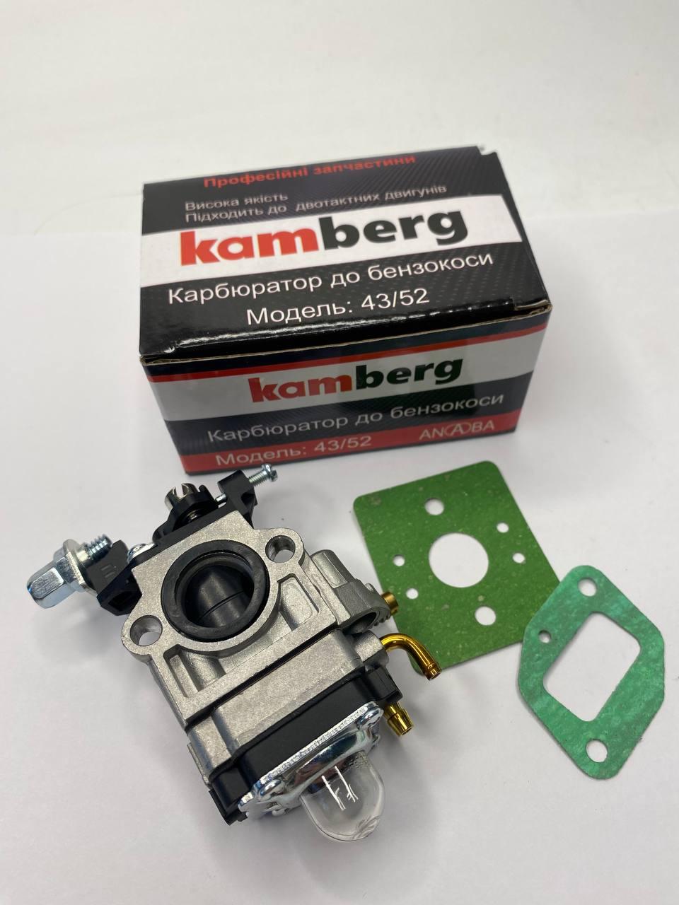 Карбюратор з великим отвором для мотокоси 40/44 kamberg (Anaba), фото 1