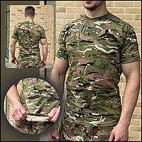 Футболка форменная армейская тактическая военная, летние военные тактические футболки мультикам BaGr