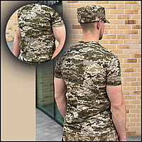 Полевая дышащая мужская тактическая футболка всу уставная пиксельная весна BaGr