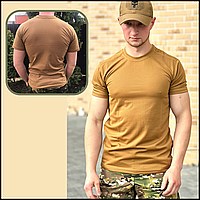 Армейская футболка мужская койот военного цвета , тактические военные футболки для мужчин BaGr
