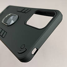 Чохол для Motorola Moto G24 протиударний з кільцем чохол на телефон моторола мото г24 чорний q4l, фото 5