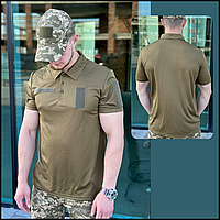 Мужская армейская тактическая футболка поло хаки с липучками для шеврона для военнослужащих, футболки Coo BaGr