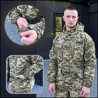 Мужская теплая армейская курточка камуфляж пиксель, куртка боевая тактическая ripstop всесезонная BaGr