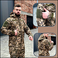 Демисезонная военная для военнослужащих куртка зсу soft shell pixel , куртки тактические форма soft shell BaGr