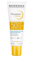 Сонцезахисний крем для обличчя для сухої чутливої шкіри Bioderma Photoderm Cream SPF50+, 40 мл