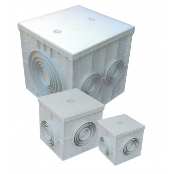 КОЛОДЯЗЬ КАБЕЛЬНИЙ 400Х400Х400ММ З КРИШКОЮ MUTLUSAN, фото 1