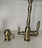 Змішувач з підключенням фільтрованої води SANTEP 8033 Бронза, фото 4