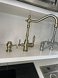 Змішувач з підключенням фільтрованої води SANTEP 8033 Бронза, фото 8
