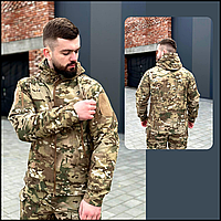 Мужская осенняя куртка мультикам soft shell, мужские куртки тактические Dragon софтшелл ВСУ BaGr