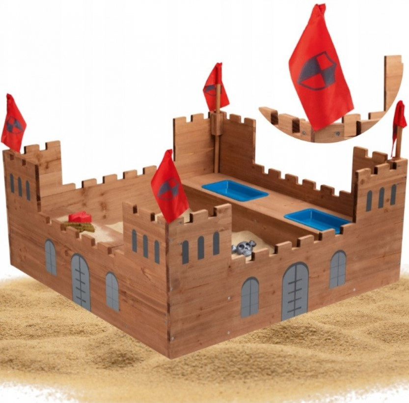 Дитяча ігрова пісочниця лицарський замок Playtive 113 см, фото 1