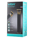 Універсальний триммер VGR Professional Hair Trimmer 10 Вт із 3 змінними насадками V-179, фото 4