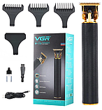 Універсальний триммер VGR Professional Hair Trimmer 10 Вт із 3 змінними насадками V-179, фото 8