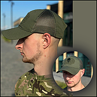 Штурмовая кепка-бейсболка каратель с шевроном солдатская, кепка олива летняя полевая, кепки мужские военные