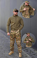 Куртка штормовка легкая для мужчин Олива Ультралегкая ветровка-штормовка tactical series L gear
