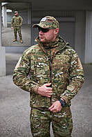 Тактична курточка софт шелл Штурмова куртка кольору мультикам Soft shell куртка тактична gear