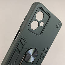 Чохол для Motorola Moto G14 протиударний з кільцем чохол на телефон моторола мото г14 чорний q4l, фото 3