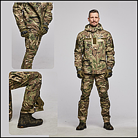 Чоловічі водозахисні військові штани тканина ріп-стоп камуфляж мультикам зсу літні для військовослужбовців gear