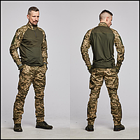 Штурмовые тактические штаны пиксель рип-стоп ткань зсу, пограничный пиксель брюки военные gear