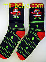 Мужские носки новогодние на подарок махровые