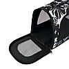 Сумка переноска для котів собак 46x28x30 см CosmoPet CP-48 (L) Black-White, фото 5