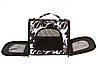 Сумка переноска для гризунів котів собак 33x24x23 см CosmoPet CP-48 (M) Black-White, фото 5