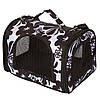 Сумка переноска для гризунів котів собак 33x24x23 см CosmoPet CP-48 (M) Black-White, фото 2