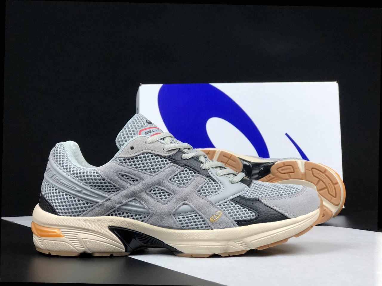 Чоловічі кросівки Asics Gel-1130 Grey Orange (Сірі) Взуття Асікс Гель 1130 сітка замшеві вставки демісезон