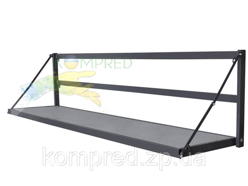 Лавка відкидна металева/сидіння фанера 2500*450*500 Kompred OL753/1