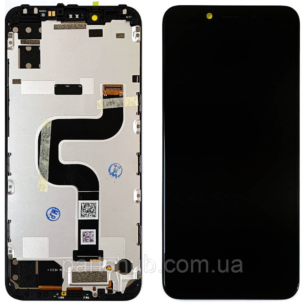 Дисплей Xiaomi MI A2, MI 6X M1804d2SG з тачскріном чорний оригінал Китай із рамкою, фото 1