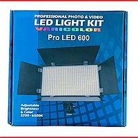Видео постоянный свет для фотостудии Прямоугольная светодиодная LED лампа U600 для фото