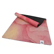 Килимок для фітнесу йоги нековзкий двошаровий професійний 183 × 68 см товщина 4 мм льон каучук Gemini Pro JFY-0701, фото 2