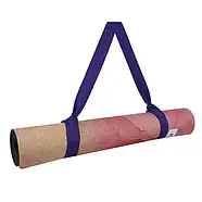 Килимок для фітнесу йоги нековзкий двошаровий професійний 183 × 68 см товщина 4 мм льон каучук Gemini Pro JFY-0701, фото 6