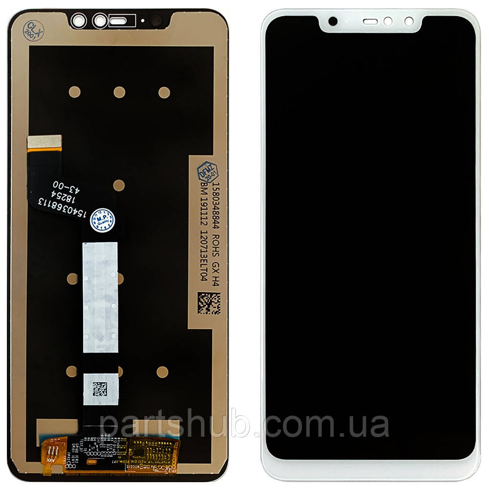 Дисплей (екран) Xiaomi Redmi Note 6 Pro M1806E7TG з тачскріном (білий оригінал Китай)