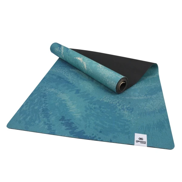 Килимок для фітнесу йоги нековзкий двошаровий професійний 183 × 68 см товщина 4 мм льон каучук Gemini Pro   JFY-0702, фото 1