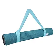 Килимок для фітнесу йоги нековзкий двошаровий професійний 183 × 68 см товщина 4 мм льон каучук Gemini Pro   JFY-0702, фото 6