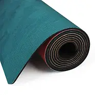 Килимок для фітнесу йоги нековзкий двошаровий професійний 183 × 68 см товщина 4 мм льон каучук Gemini Pro JFY-0703, фото 3