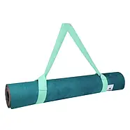 Килимок для фітнесу йоги нековзкий двошаровий професійний 183 × 68 см товщина 4 мм льон каучук Gemini Pro JFY-0703, фото 5