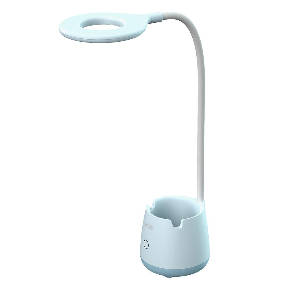 Настільна акумуляторна Led лампа 6W блакитна Violux BASKET 300LM 4200K, фото 1