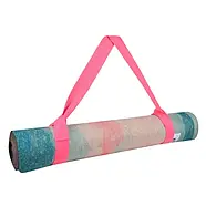 Килимок для фітнесу йоги нековзкий двошаровий професійний 183 × 68 см товщина 4 мм льон каучук Gemini Pro  JFY-0705, фото 5