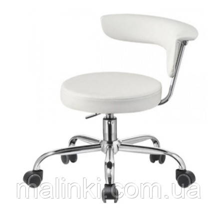 Стільчик для майстра педикюру, модель 325, білий, фото 1