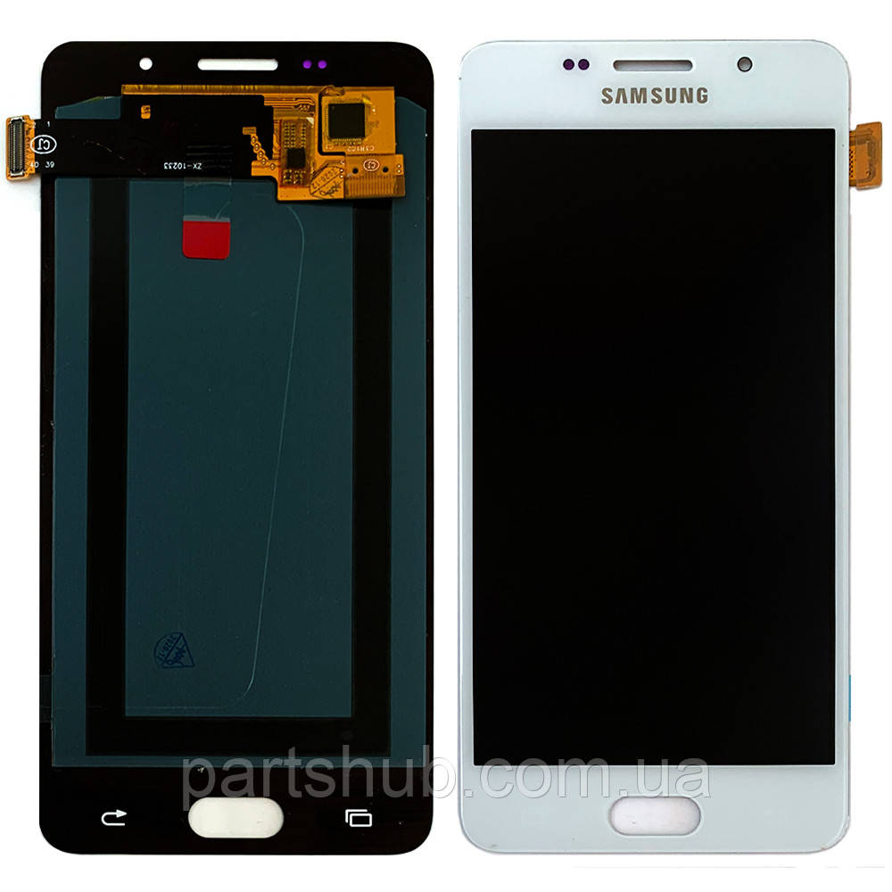 Дисплей (екран) Samsung Galaxy A5 2016 A510F з тачскріном (білий OLED)