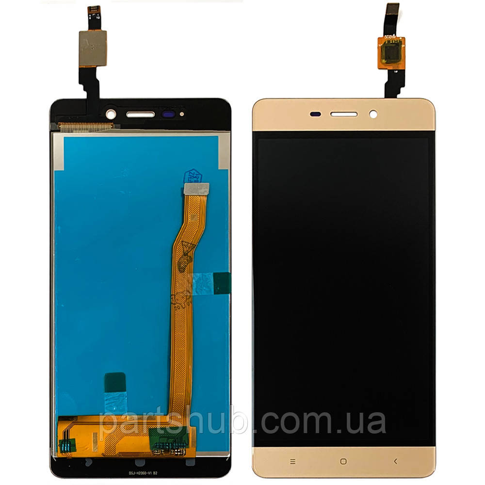 Дисплей (екран) Xiaomi Redmi 4 з тачскріном (золотистий оригінал Китай), фото 1