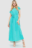 Платье с цветочным принтом мятный 214R055 Ager M GG, код: 8386105