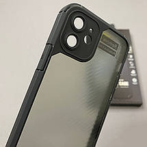 Чохол для Apple iPhone 12 протиударний із захистом для камери чохол на телефон айфон 12 чорний CPC, фото 3