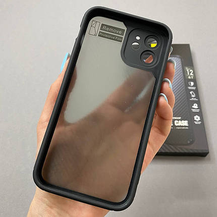Чохол для Apple iPhone 12 протиударний із захистом для камери чохол на телефон айфон 12 чорний CPC, фото 2